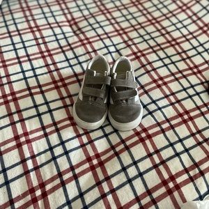 Gray velcro vans